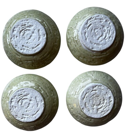 Olive Bowls Pomegranate Motif Set of 4 Ceramic Glazed Tapas Serving - Picture 5 of 5